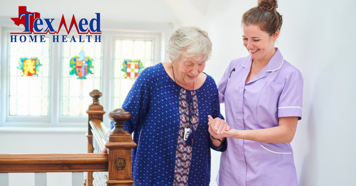 A senior adult receives care in the comfort of her own home from one of her caregivers who provide 24 hour home care.