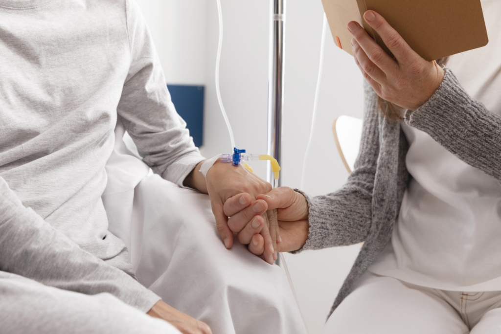 female-patients-talking-hospital Intravenous (IV) Therapy in Killeen, TX