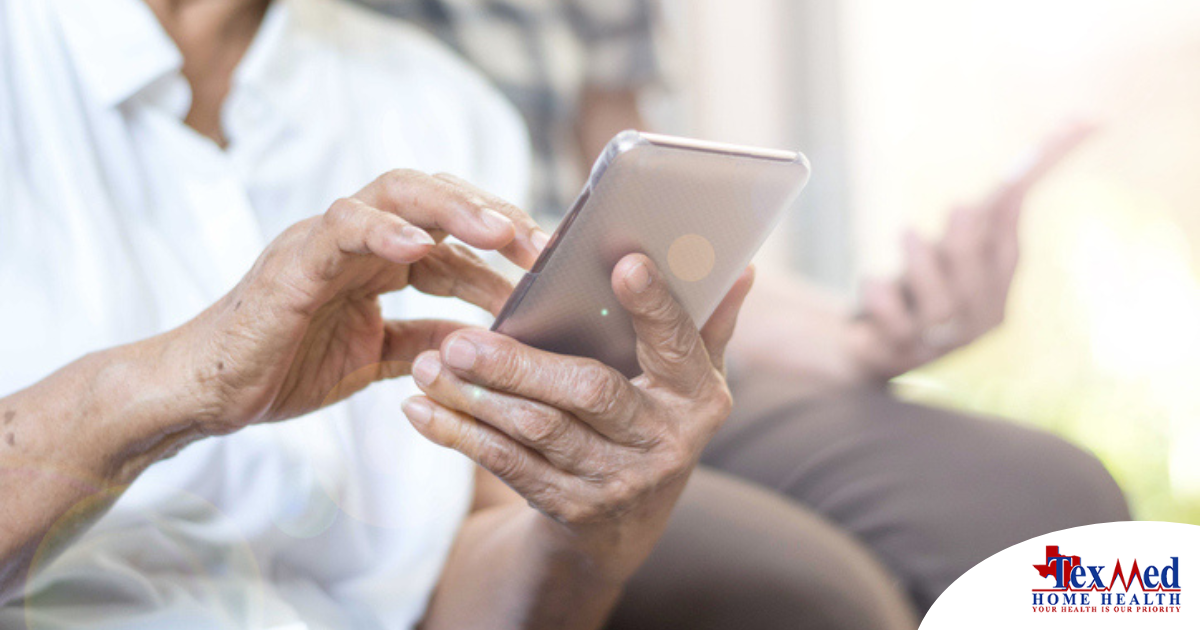 Home care assistance technology in use.