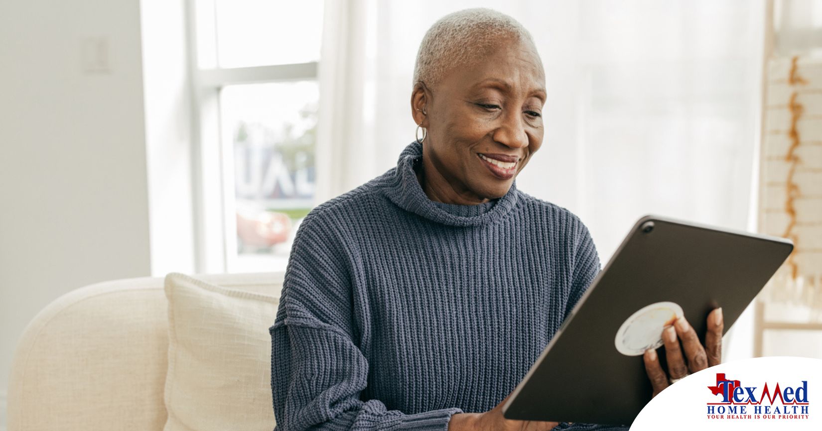 A senior exploring elder care trends in 2026