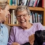 Through dementia care at home, a caregiver provides support to a senior.
