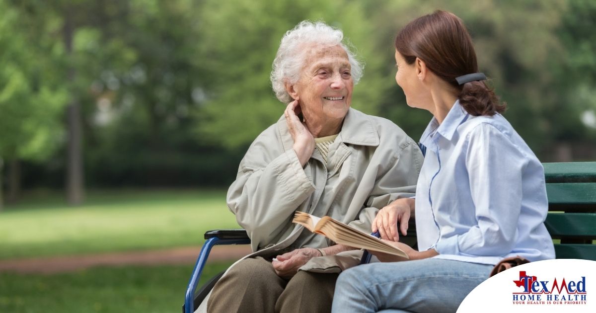 A companion caregiver fights depression in seniors through home care